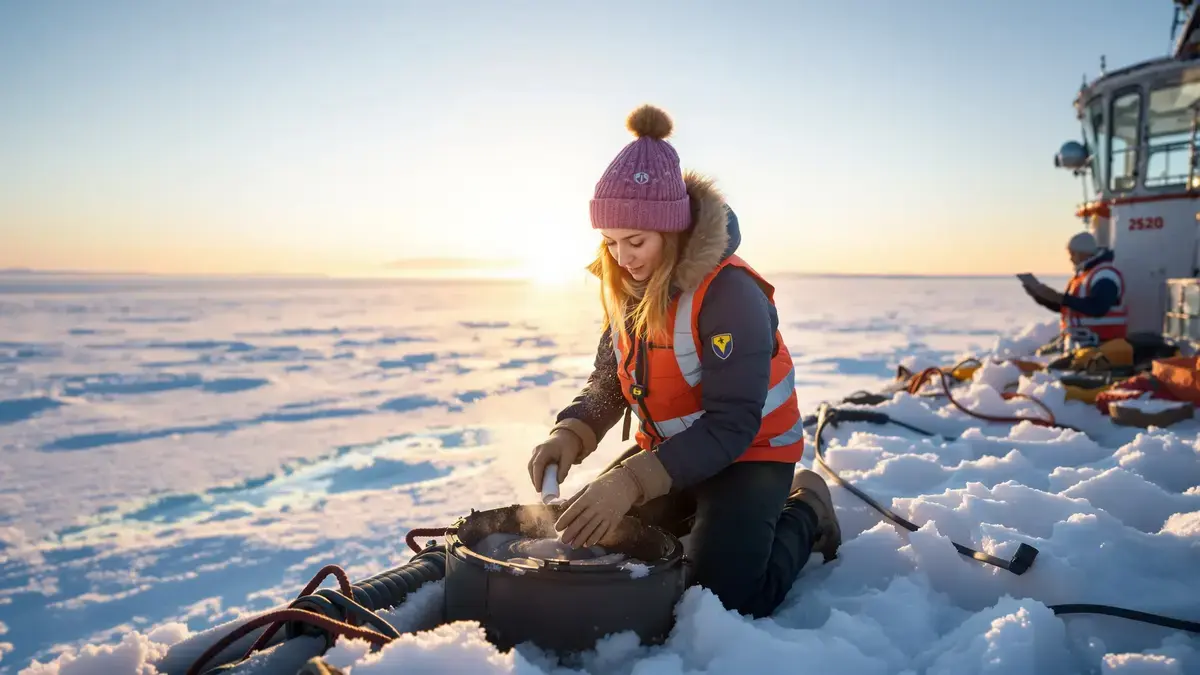 Gli esperti osservano una scoperta intrigante creature invisibili evolvono nel ghiaccio artico a meno 15 gradi una realtà spesso sottovalutata dalla scienza